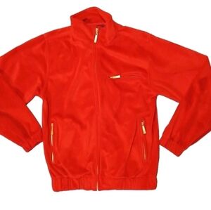 Fleece Jacket Men Medium Full Zip Pockets Soft By Budabean